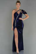 Длинное Вечернее Платье Русалка Пурпурный ABU2990