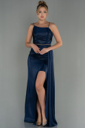 Длинное Вечернее Платье Темно-синий ABU2967