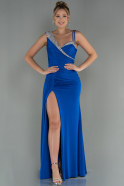 Длинное Вечернее Платье Ярко-синий ABU3000