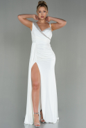 Длинное Вечернее Платье Белый ABU3000