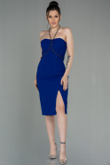 Миди Пригласительное Платье Ярко-синий ABK1709