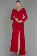 Длинное Вечернее Платье красный ABU2895