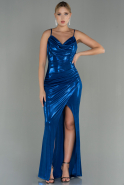 Длинное Выпускное Платье Ярко-синий ABU3057