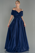 Длинное Вечернее Платье Темно-синий ABU2134