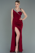 Длинное Вечернее Платье Бордовый ABU3000