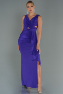 Длинное Выпускное Платье Пурпурный ABU3098