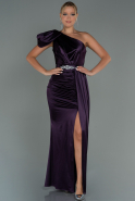 Длинное Выпускное Платье Пурпурный ABU3099