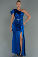 Длинное Выпускное Платье Ярко-синий ABU3099