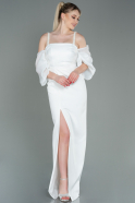 Длинное Вечернее Платье Белый ABU3105