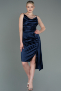 Миди Пригласительное Платье Темно-синий ABK1757