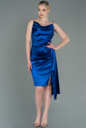 Миди Пригласительное Платье Ярко-синий ABK1757