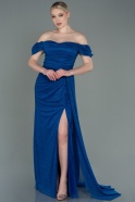 Длинное Выпускное Платье Ярко-синий ABU2639