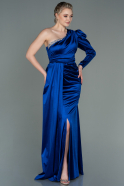 Длинное Вечернее Платье Ярко-синий ABU2935