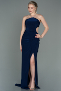 Длинное Вечернее Платье Темно-синий ABU2889