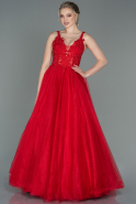 Длинное Вечернее Платье красный ABU2278
