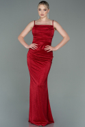 Длинное Выпускное Платье красный ABU3182