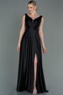 Длинное Помолвочное Платье Черный ABU3199