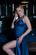 Длинное Вечернее Платье Ярко-синий ABU3192