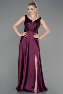 Длинное Помолвочное Платье Вишневый ABU3199