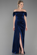 Длинное Вечернее Платье Темно-синий ABU2657