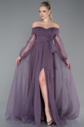 Длинное Помолвочное Платье Лавандовый ABU1468