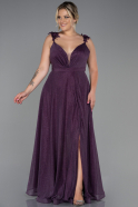 Длинное Свободное Вечернее Платье Пурпурный ABU3174