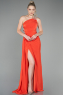 Длинное Вечернее Платье Оранжевый ABU2964