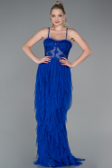 Длинное Вечернее Платье Ярко-синий ABU2822