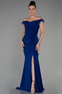 Длинное Вечернее Платье Ярко-синий ABU3308