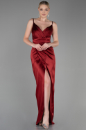 Длинное Помолвочное Платье Бордовый ABU564