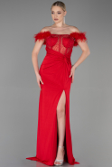Длинное Вечернее Платье красный ABU3224