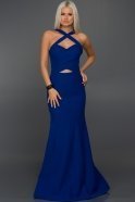 Длинное Вечернее Платье Ярко-синий C7267