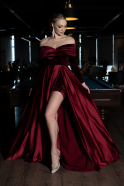 Длинное Вечернее Платье Бордовый ABU2083