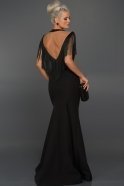Длинное Вечернее Платье Черный ABU017