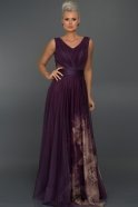 Длинное Вечернее Платье Пурпурный C7189