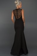 Длинное Вечернее Платье Черный C7257