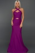 Длинное Вечернее Платье Пурпурный C7267