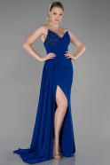 Длинное Вечернее Платье Ярко-синий ABU3069