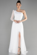 Длинное Вечернее Платье Белый ABU3208