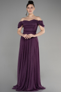 Платья на Выпускной Длинный Пурпурный ABU3660