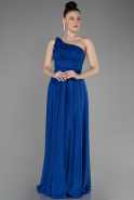 Длинное Вечернее Платье Ярко-синий ABU2834