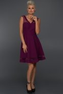 Короткое Вечернее Платье Фиолетовый C8034