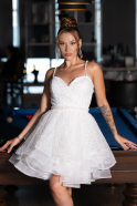Вечерние Платья Короткий Белый ABK2435