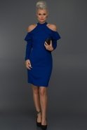 Короткое Вечернее Платье Ярко-синий ABK147