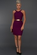 Короткое Вечернее Платье Фиолетовый C8078