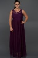 Длинное Свободное Вечернее Платье Пурпурный AR36809