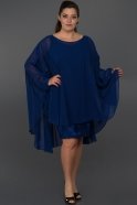 Вечернее Платье Свободного Кроя Ярко-синий C9015