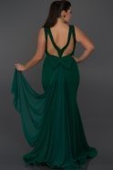 Вечернее Платье Большого Размера Изумрудно-зеленый F1654
