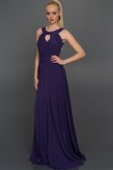 Длинное Вечернее Платье Пурпурный AN2387