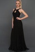 Длинное Вечернее Платье Черный AN2387